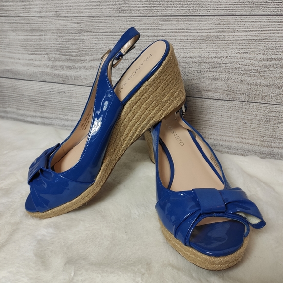 Franco Sarto Shoes - 🎈2/$20 Franco Sarto blue wedge sandals - 7.5